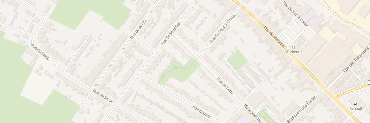 Plan du 20 Rue de Lens à Hazebrouck