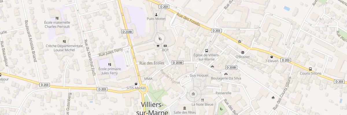 Plan du 47 Rue du Général de Gaulle à Villiers-sur-Marne