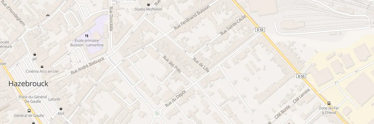 Plan du 38 Rue de Lille à Hazebrouck