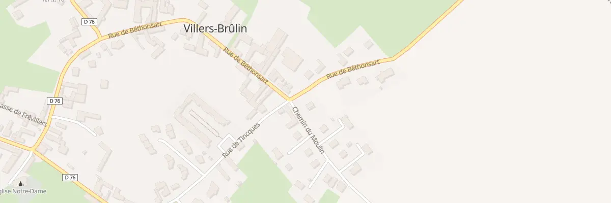 Plan du 331 Rue de Béthonsart à Villers-Brûlin