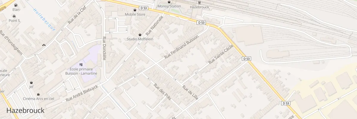 Plan du 26 Rue Ferdinand Buisson à Hazebrouck