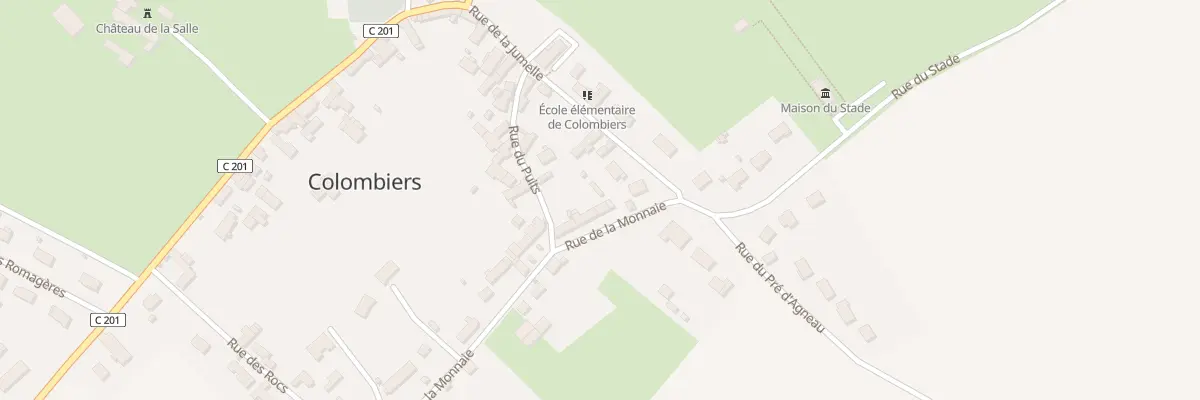 Plan du 21 Rue de la Monnaie à Colombiers