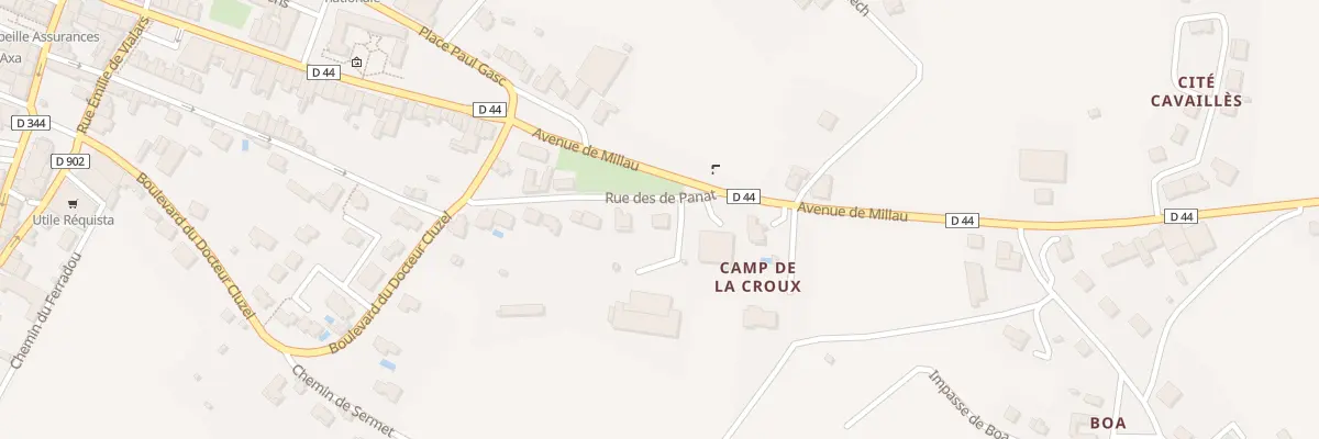 Plan du 38 Rue des de Panat à Réquista