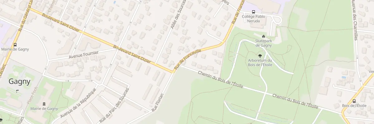 Plan du 2 Rue de Franceville à Gagny