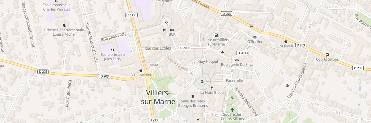 Plan du 1 Pl Remoiville à Villiers-sur-Marne