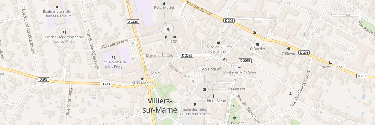 Plan du 40 Rue du Général de Gaulle à Villiers-sur-Marne
