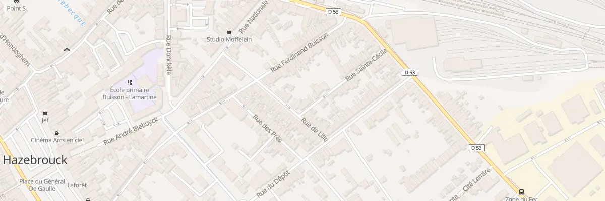 Plan du 15 Rue de Lille à Hazebrouck
