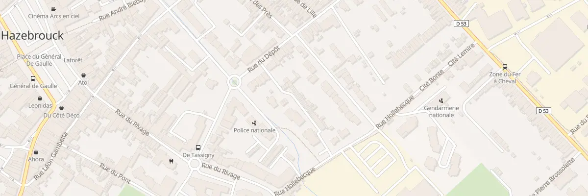 Plan du 43B Rue du Dépôt à Hazebrouck