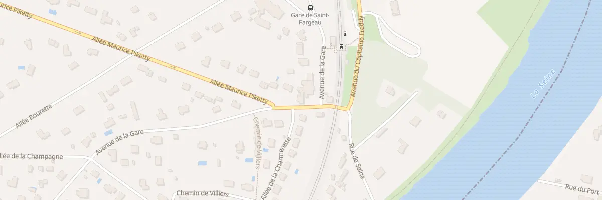 Plan du 119 Av de la Gare à Saint-Fargeau-Ponthierry