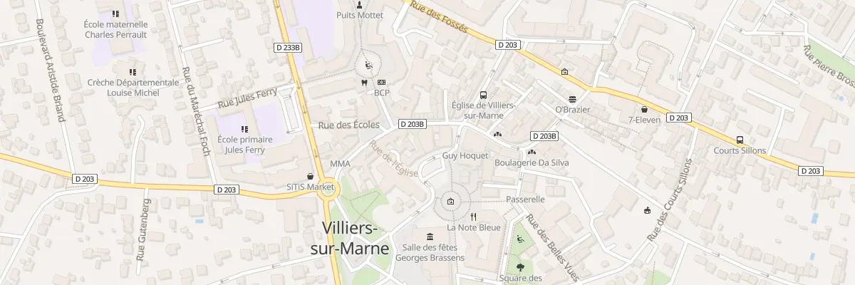 Plan du 42 Rue du Général de Gaulle à Villiers-sur-Marne