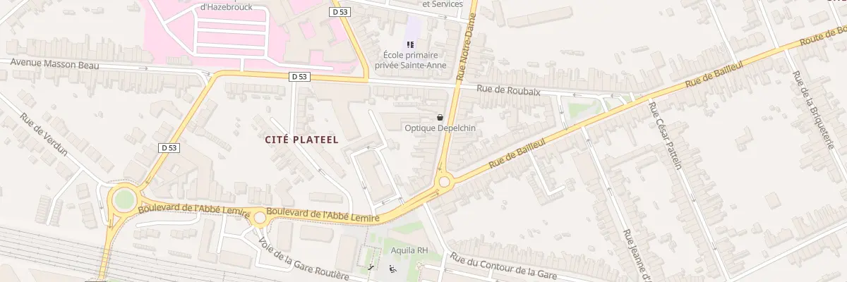 Plan du 13 Rue Notre Dame à Hazebrouck