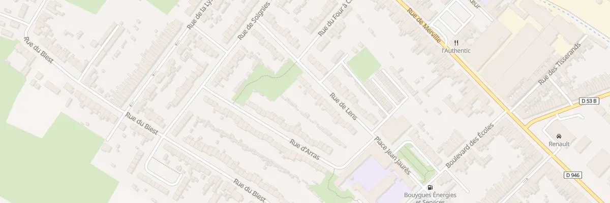 Plan du 30 Rue de Lens à Hazebrouck
