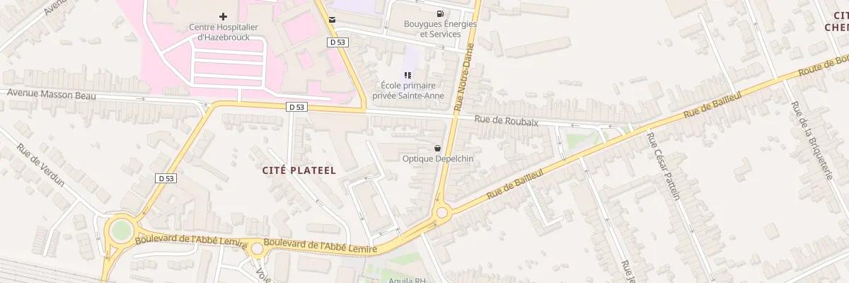 Plan du 23 Rue Notre Dame à Hazebrouck