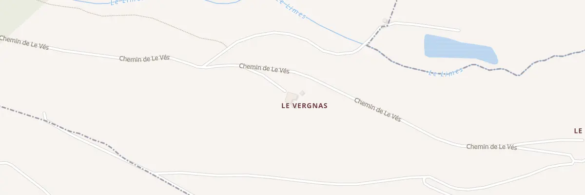 Plan du 1486 Che de Le Vés à Lacaze