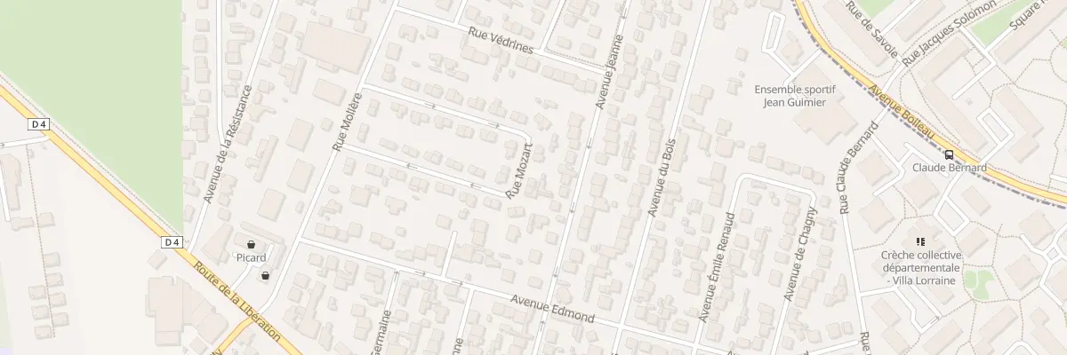 Plan du 34 Rue Mozart à Chennevières-sur-Marne