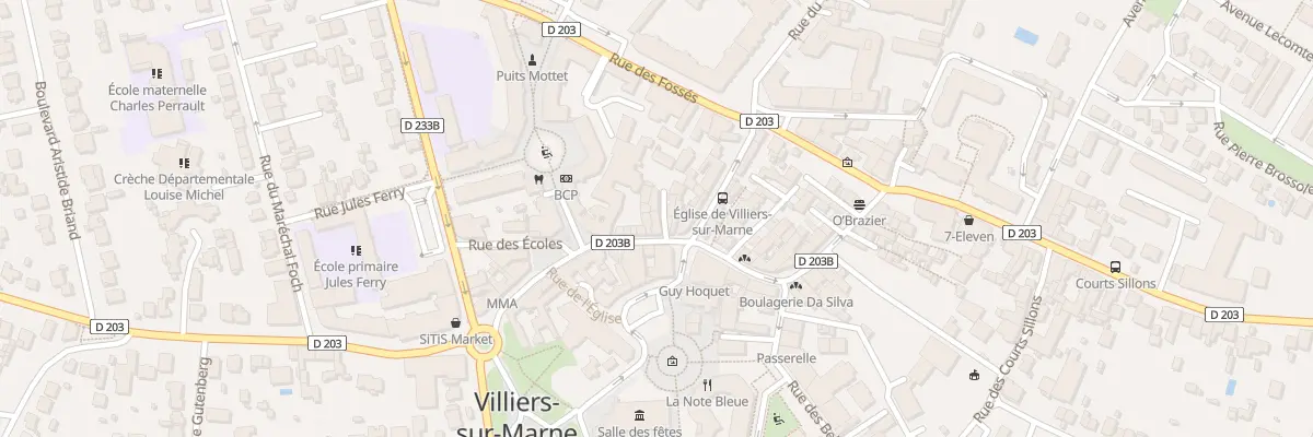 Plan du 59A Rue du Général de Gaulle à Villiers-sur-Marne