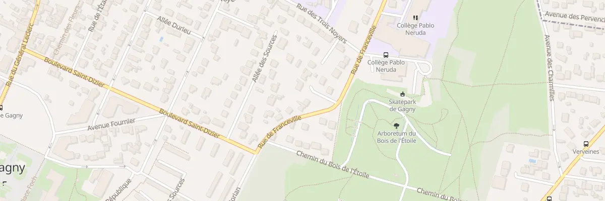 Plan du 11 Rue de Franceville à Gagny