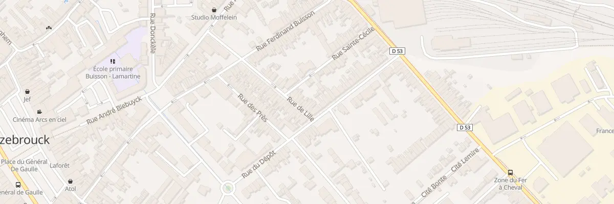 Plan du 27 Rue de Lille à Hazebrouck