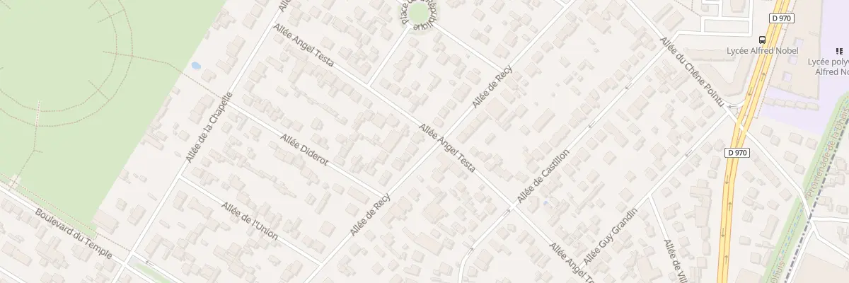 Plan du 27 All de Récy à Clichy-sous-Bois
