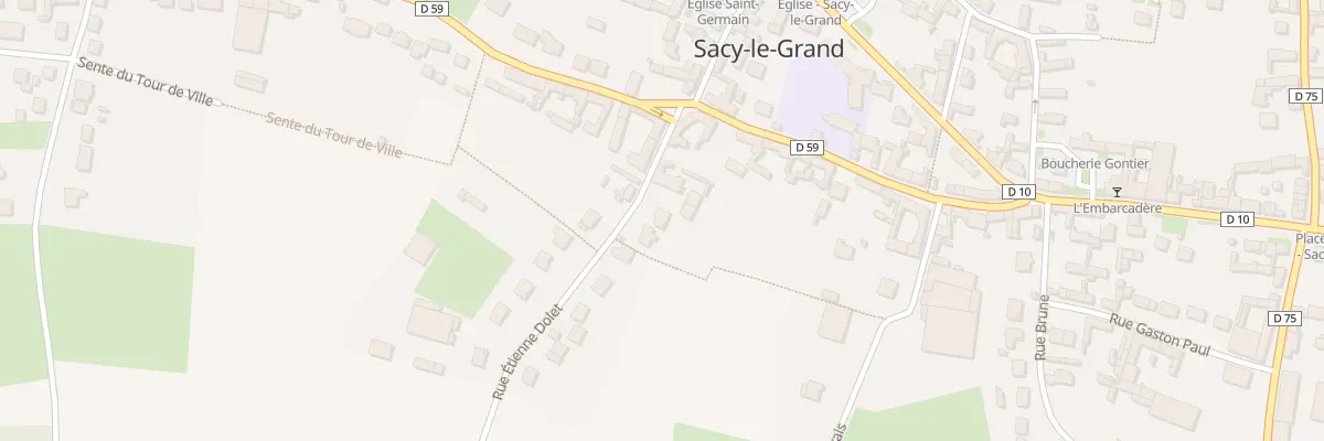 Plan du 209 Rue Etienne Dolet à Sacy-le-Grand