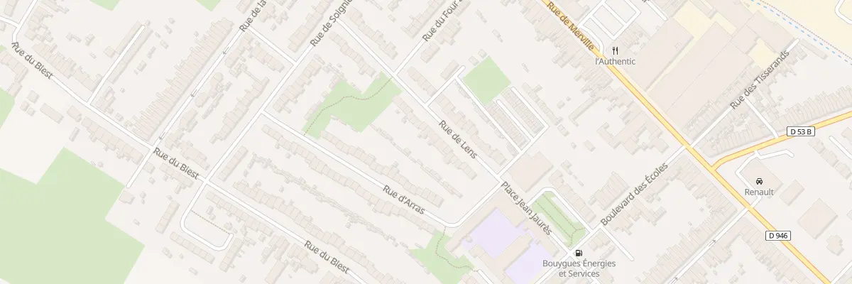 Plan du 38 Rue de Lens à Hazebrouck