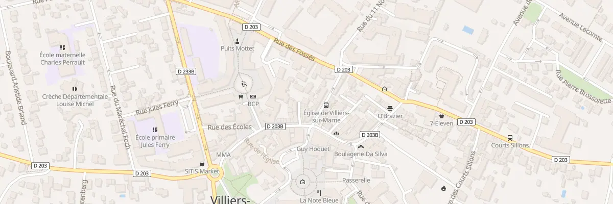Plan du 63A Rue du Général de Gaulle à Villiers-sur-Marne