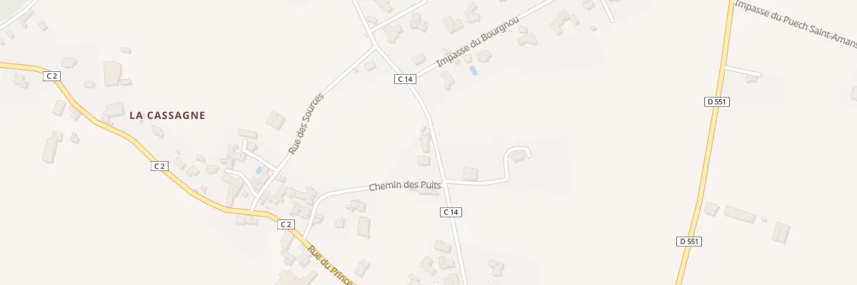 Plan du 1214 Rte des Quatre Vents à Calmont