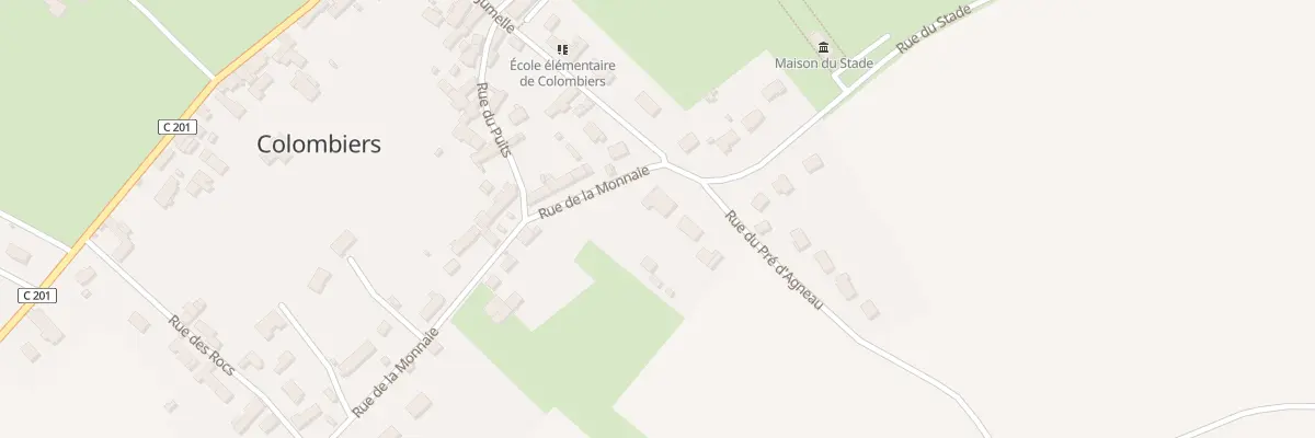Plan du 22 Rue de la Monnaie à Colombiers