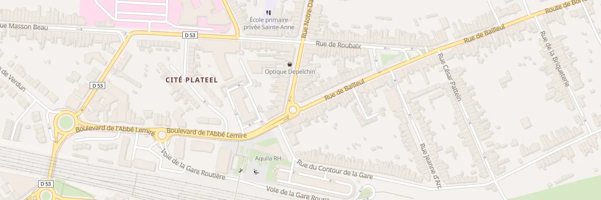 Plan du 1B Rue de Bailleul à Hazebrouck