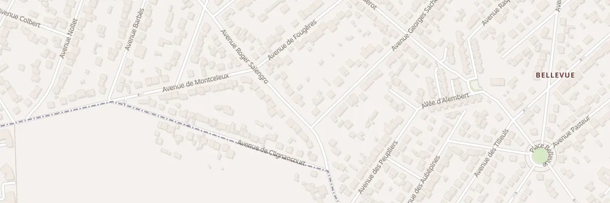 Plan du 57 Av Roger Salengro à Villepinte