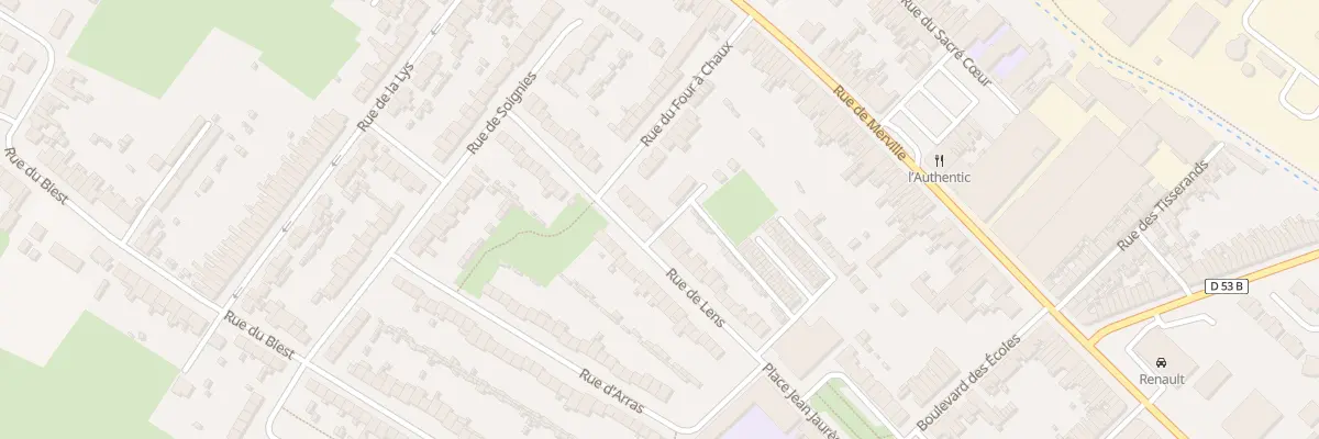 Plan du 25B Rue de Lens à Hazebrouck