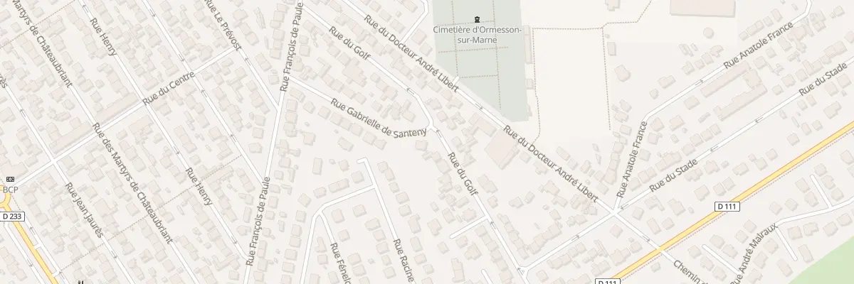 Plan du 1 Rue Gabrielle de Santeny à Ormesson-sur-Marne