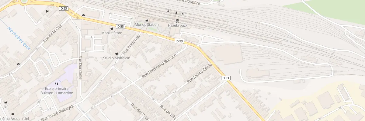Plan du 44 Rue Ferdinand Buisson à Hazebrouck