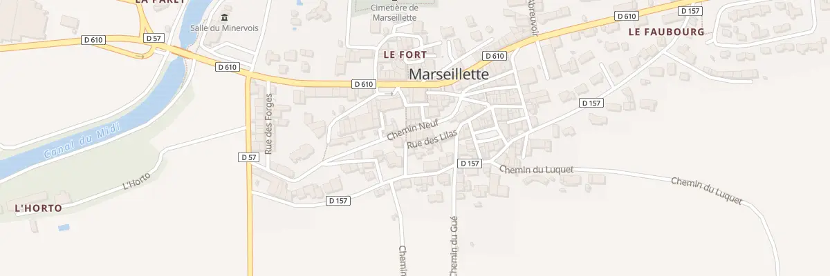 Plan du 118 Le Village à Marseillette