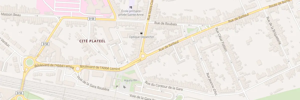 Plan du 1T Rue de Bailleul à Hazebrouck