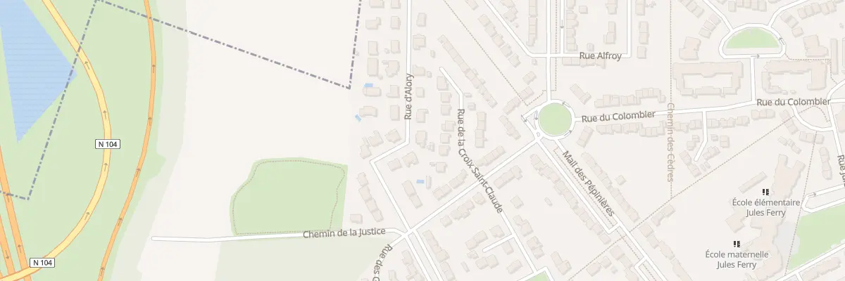 Plan du 10 Rue d’Alory à Lieusaint