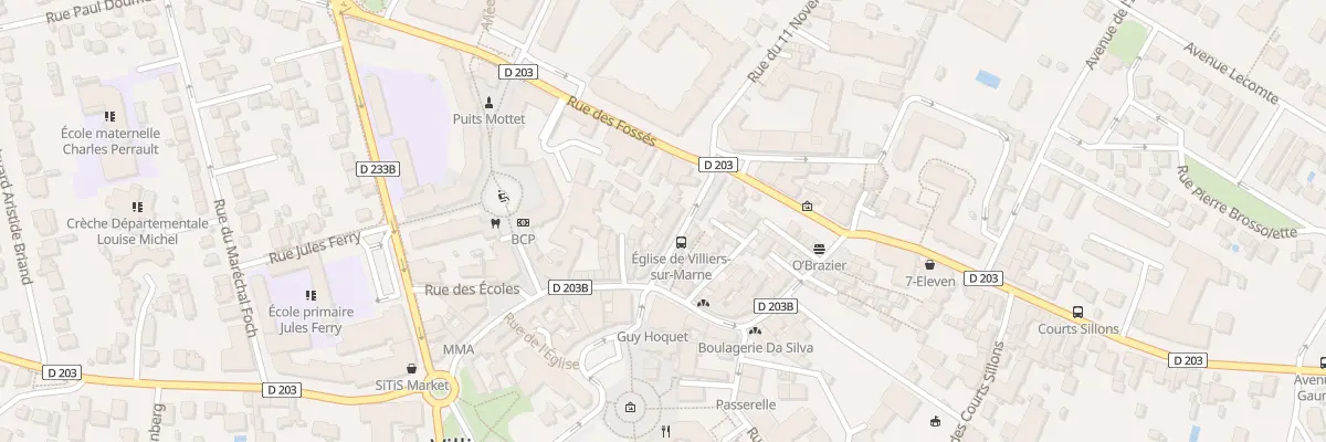 Plan du 5 Rue Marthe Debaize à Villiers-sur-Marne