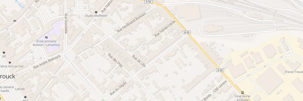 Plan du 32 Rue du Dépôt à Hazebrouck