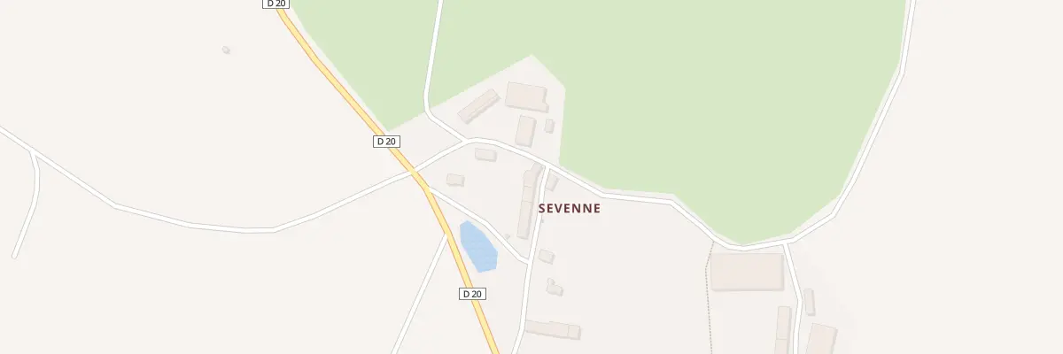 Plan du 2 Sevenne à Chambonchard