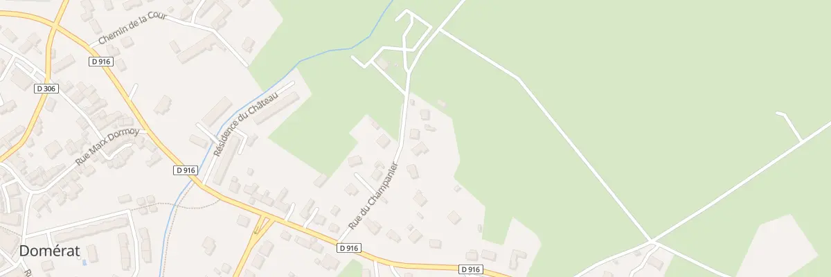 Plan du 9 Rue du Champanier à Domérat