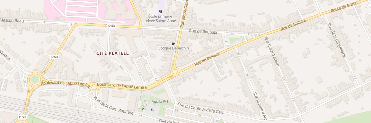 Plan du 1 Rue de Bailleul à Hazebrouck