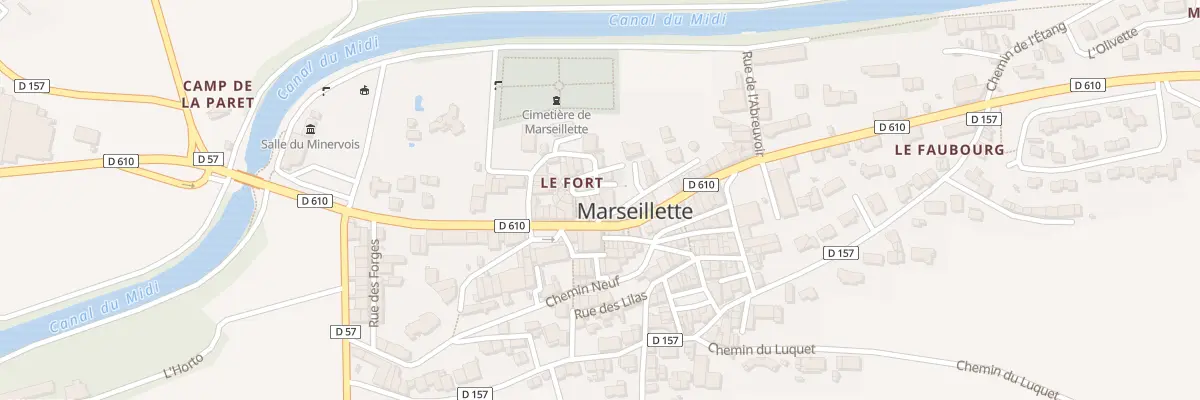 Plan du 8 Quartier Le Fort à Marseillette