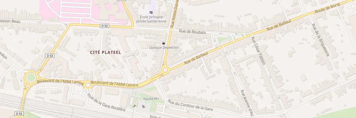 Plan du 3 Rue de Bailleul à Hazebrouck
