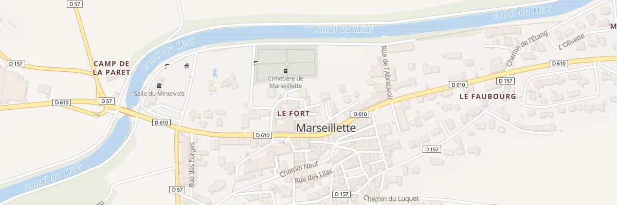 Plan du 23 Le Village à Marseillette
