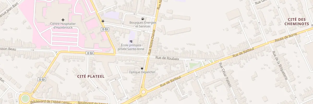 Plan du 36 Rue Notre Dame à Hazebrouck