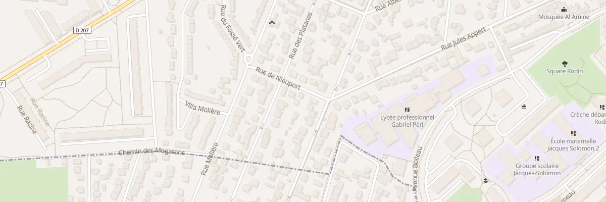 Plan du 10 Rue Nieuport à Champigny-sur-Marne