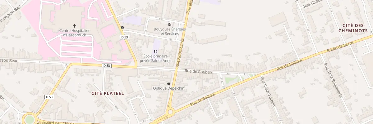 Plan du 38 Rue Notre Dame à Hazebrouck