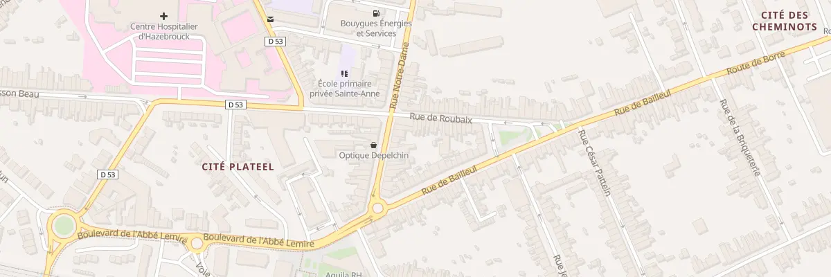 Plan du 28 Rue Notre Dame à Hazebrouck