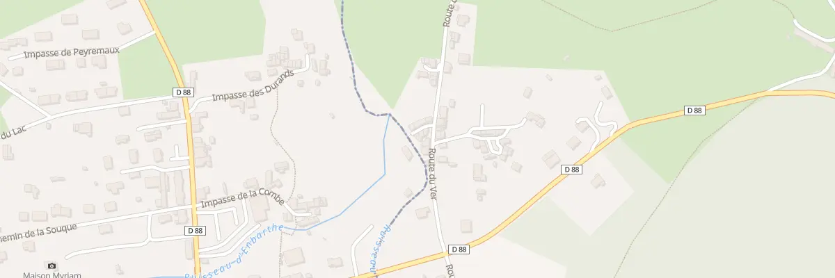 Plan du 258 Che du Ver à Sauveterre