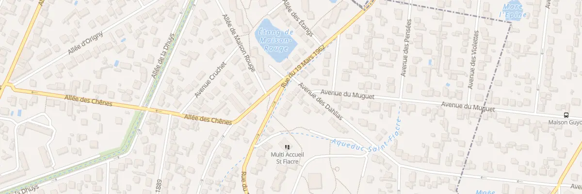 Plan du 90B Rue du 19 Mars 1962 à Gagny